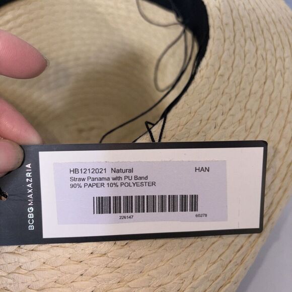 BCBGMaxAzria NWT Women's Snakeskin Band Adjustable Hat Size OS Cowgirl - Picture 8 of 8